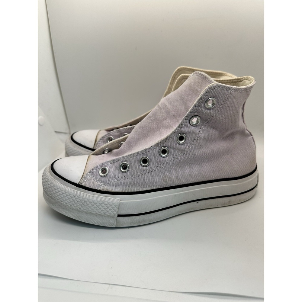 Women's 8 Converse Chuck Taylor All Star Hi Shoes Lift Platform A01178F Pink EUC